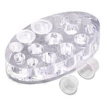 Підставка акрилова під капси для пігментів, овальна