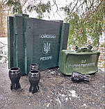 Набір для спиртного Міна Мон-50 У дерев'яному ящику - Бойовий резерв для чоловіків на подарунок, фото 3