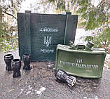 Набір для спиртного Міна Мон-50 У дерев'яному ящику - Бойовий резерв для чоловіків на подарунок, фото 4