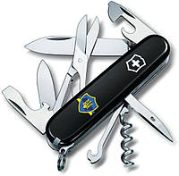 Швейцарский нож Victorinox Climber Ukraine Трезубец на щите с лентой (1.3703.3_T1070u)