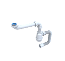 Напівсифон "Тюльпан-економ місце" G1 *1/2" з гнучкою трубою 40х50.M-00.01-ES