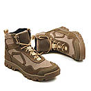 Черевики тактичні літні з вентилюючою сіткою, військове взуття Арт-205 койот, фото 3