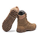 Берці зимові військові шкіряні койот Арт-106, фото 6