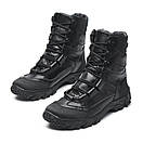 Зимові берці шкіряні військові чорні Арт-106, фото 5