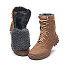 Зимові берці шкіряні військові койот Арт-104, фото 3