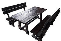 Наборы садовой мебели стол + 2 скамьи из массива сосны