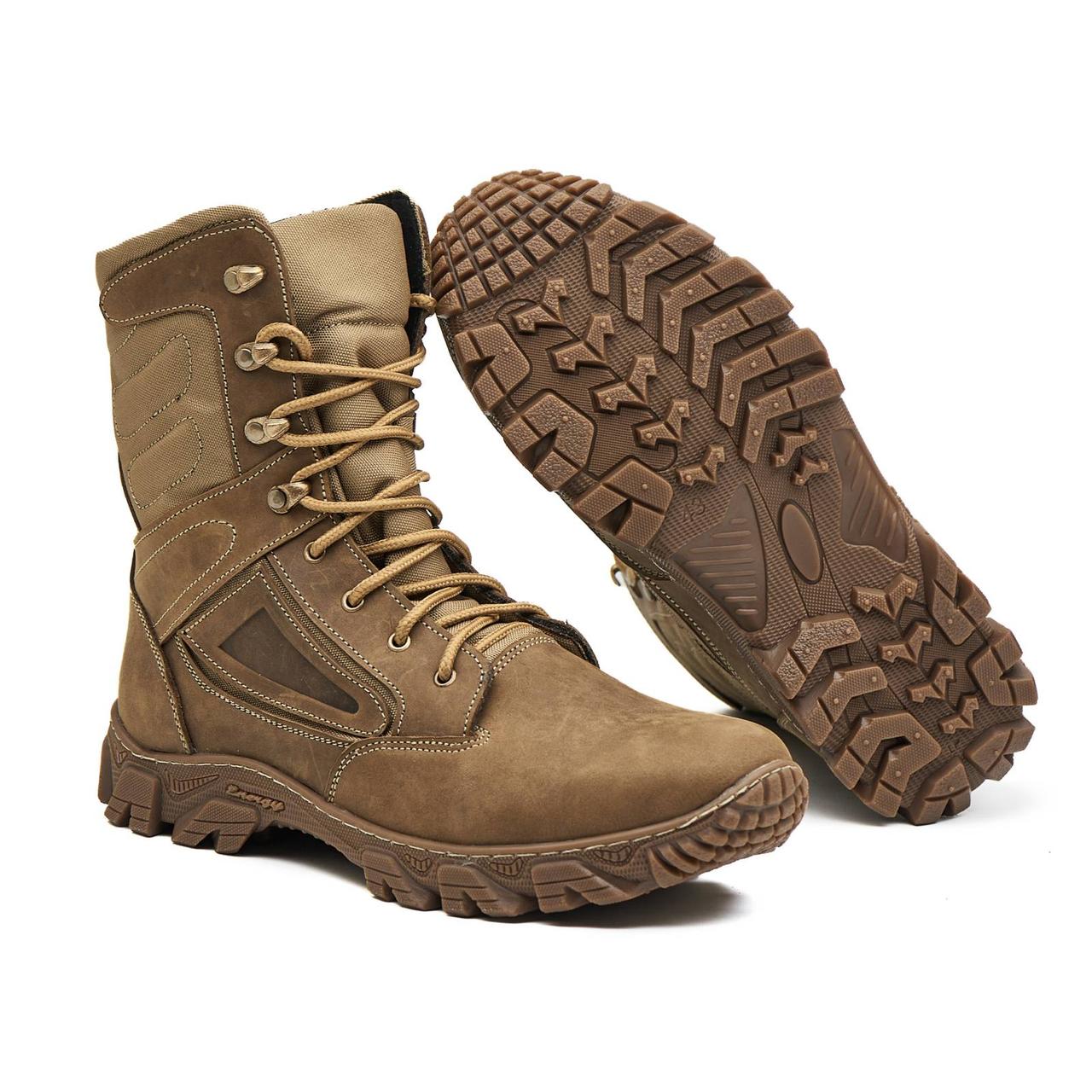 Зимові берці шкіряні військові койот Арт-107, фото 1