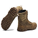 Берці демісезонні шкіряні Берці осінні койот Берці тактичні койот, фото 4