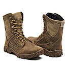 Берці демісезонні шкіряні Берці осінні койот Берці тактичні койот, фото 5