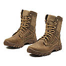 Берці демісезонні шкіряні Берці осінні койот Берці тактичні койот, фото 6