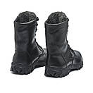 Зимові берці шкіряні військові чорні Арт-103, фото 5