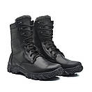 Зимові берці шкіряні військові чорні Арт-103, фото 8