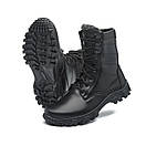 Зимові берці шкіряні військові чорні Арт-103, фото 9