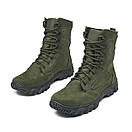 Берці зимові військові шкіряні олива Арт-107, фото 2