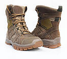 Берці військові шкіряні зимові на мембрані Gore-Tex койот Арт-802, фото 2