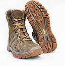 Берці військові шкіряні зимові на мембрані Gore-Tex койот Арт-802, фото 3