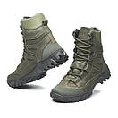 Берці зимові військові шкіряні олива Арт-106, фото 3