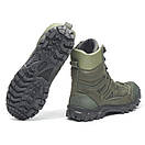 Берці зимові військові шкіряні олива Арт-106, фото 7