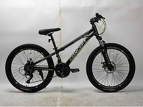 Велосипед Спортивний 24" дюймів, рама 11" CORSO Concept CP-24784 (3*7s) чорний