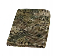 Военный тактический шарф-сетка камуфляж. Снайперский маскировочный. 180×80. Мультикам.