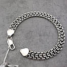 Чоловічий срібний браслет Фараон. Широкий браслет на руку срібло 925 Трактор 24 розмір см, фото 9