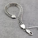 Чоловічий срібний браслет Фараон. Широкий браслет на руку срібло 925 Трактор 24 розмір см, фото 6