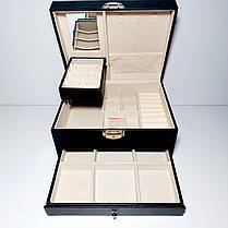 Шкатулка для прикрас шкірзамінник купити оптом, фото 3