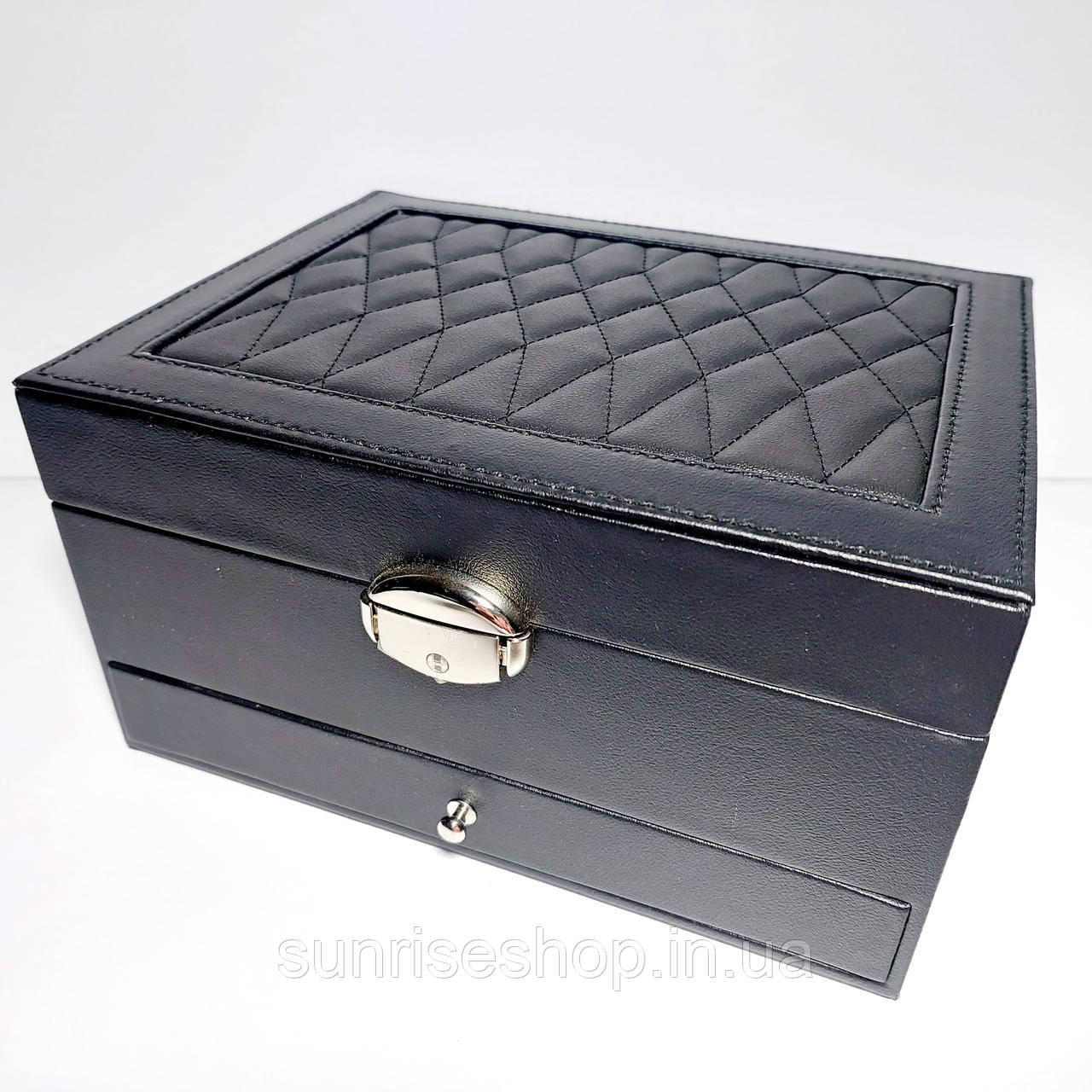 Шкатулка для прикрас шкірзамінник купити оптом