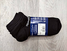 Набір коротких шкарпеток розмір 43-45 Reebok Low Cut Sock 6 шт. оригінал чорні, фото 2
