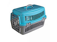 Переноска для кошек и собак серо-голубая CNR-102 (48,5х32,5х32,5) ТМ AnimAll BP