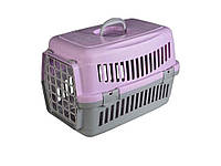 Переноска для кошек и собак серо-фиолетовая CNR-102 (48,5х32,5х32,5) ТМ AnimAll BP
