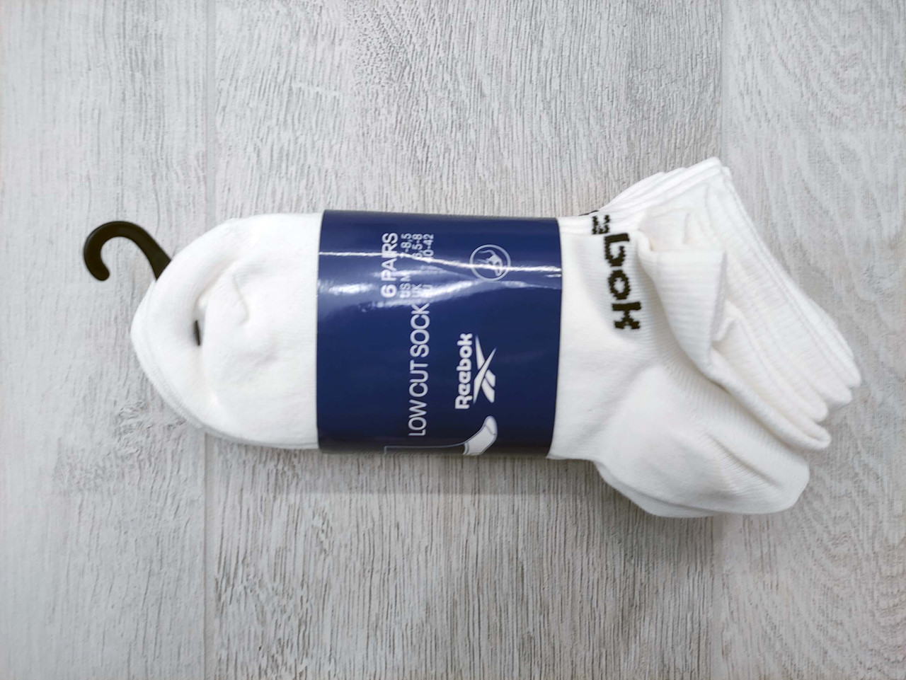 Набір 6 пар коротких чоловічіх шкарпеток розмір 40-42 Reebok Low Cut Sock оригінал білі