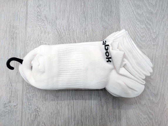 Набір 6 пар коротких чоловічіх шкарпеток розмір 40-42 Reebok Low Cut Sock оригінал білі, фото 2
