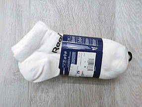 Набір 6 пар коротких чоловічіх шкарпеток розмір 40-42 Reebok Low Cut Sock оригінал білі, фото 3