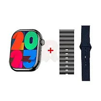 Наручний годинник Smart V9 PRO MAX 2 ремінця , Smart-годинник пульсометр, знімний ремінець, будильник, фото 3