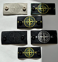 Нашивка, патч, пуговицы Stone Island Сітка чорно-білий