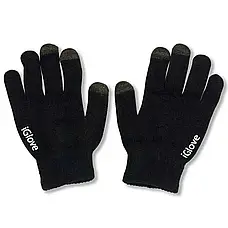 Рукавички для смартфона iGloves, Чорні / Теплі рукавички з сенсорними пальцями / Сенсорні рукавички, фото 2