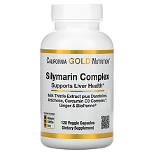 Silymarin 300 mg California Gold Nutrition 120 veggie softgels