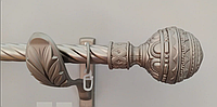 Карниз для штор ø 25 мм, одинарный, наконечник Барокко
