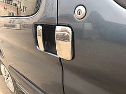 Накладки на ручки (нерж.) Дві передні, дві зсувних дверей для Citroen Berlingo 1996-2008 рр