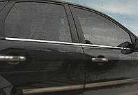 Наружняя окантовка стекол (4 шт, нерж) OmsaLine - Итальянская нержавейка для Ford Focus II 2005-2008 гг