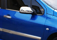 Накладки на зеркала (2 шт, пласт.) для Peugeot 307
