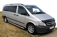 Боковые пороги Fullmond (2 шт, алюм.) Длинная (ExtraLong) для Mercedes Vito W639 2004-2015 гг T.C