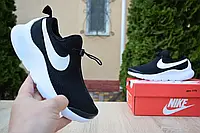 Мужские кроссовки Nike Найк Air Max Tavas, сетка, пена, черные с белым 41