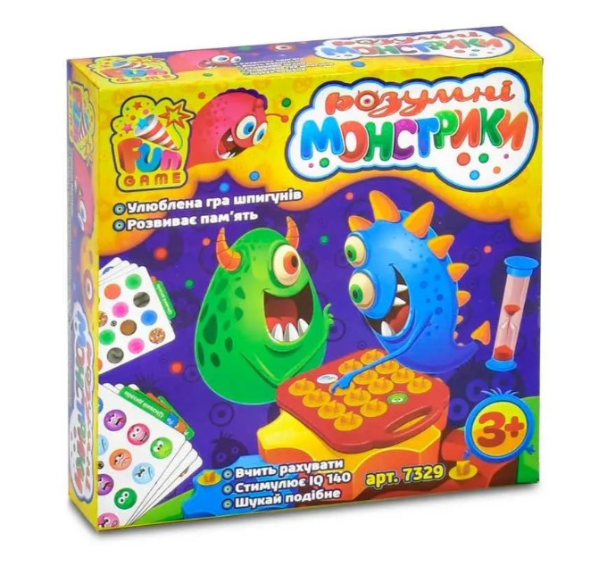 Настільна гра Розумні монстрики від Fun Game (укр), фото 1