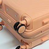 Мала валіза пластикова Jony на 35 л, рожева, фото 4