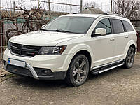 Боковые пороги Maya V1 (2 шт., алюминий) для Dodge Journey 2008-2024 гг