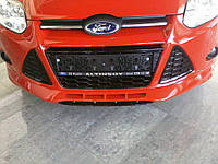 Накладка на передний бампер 2011-2014 (под покраску) для Ford Focus III