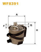 Фильтр топливный Dacia Logan, Sandero; Renault Logan, Megane II, Sandero, Scenic II - Wix Filters (WF8391)