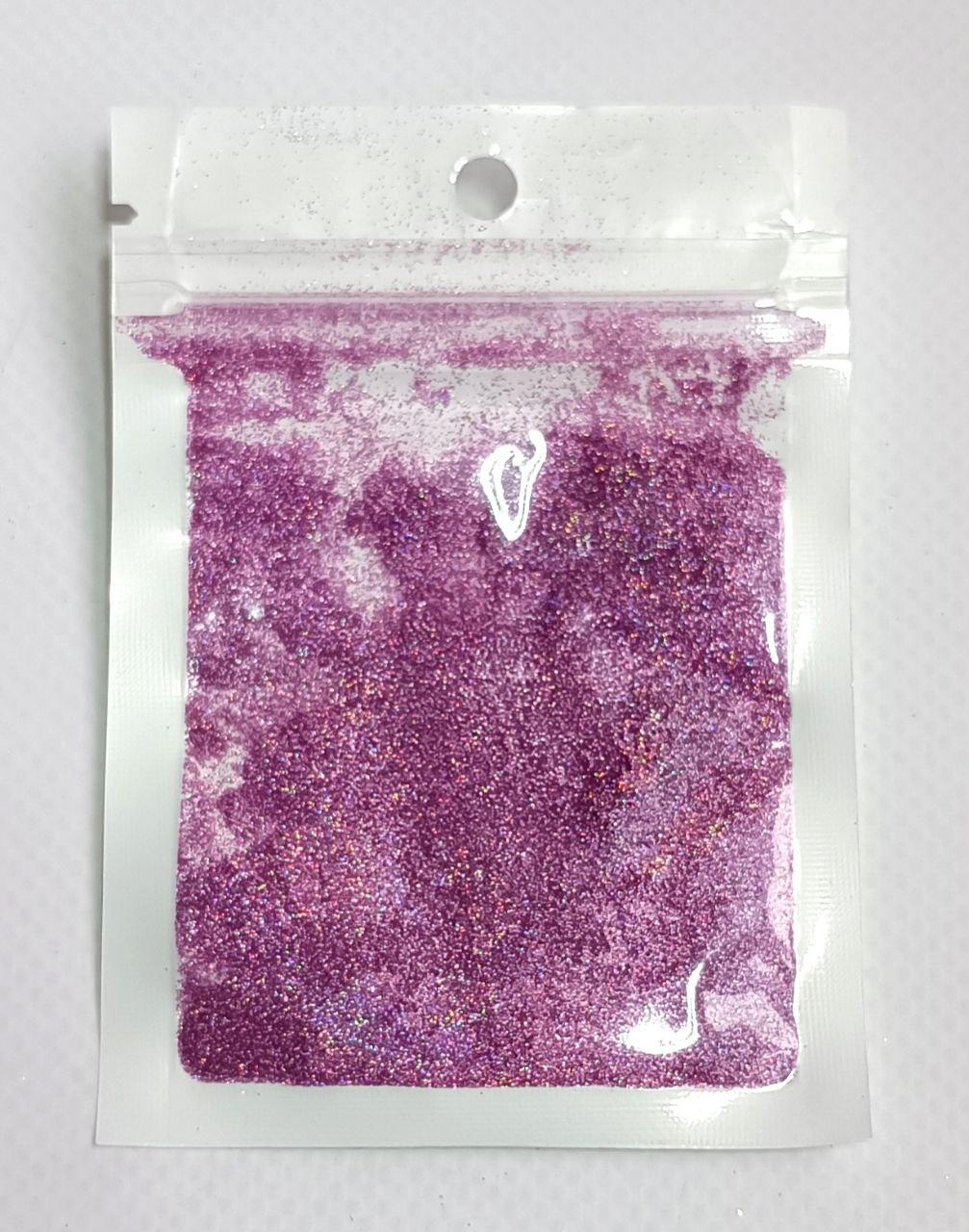 Пісок з блискітками для дизайну нігтів бузковий